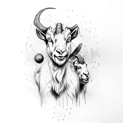 Lionel Messi With Goat On Background