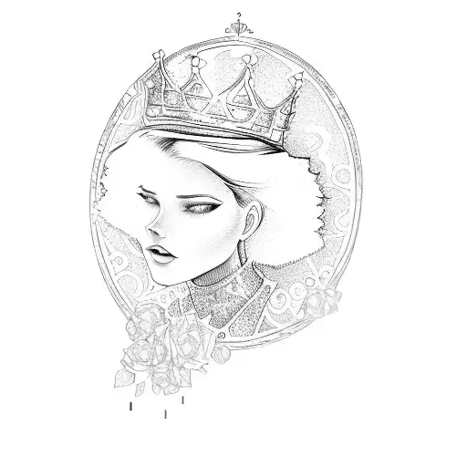 A Woman With Glasses And A Crown