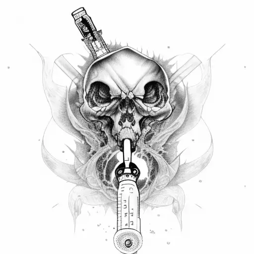 Diabetes Reaper Syringe Scyth Sugar Death