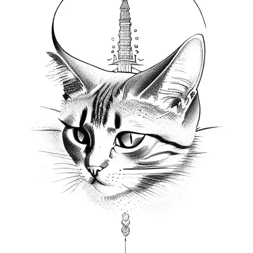 A Cat Riding On A Dragon