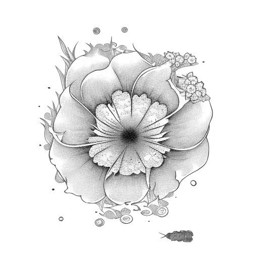 Japanese Chef Knife With 2 Flowers