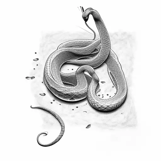 Snake Wrapped In A Pipette