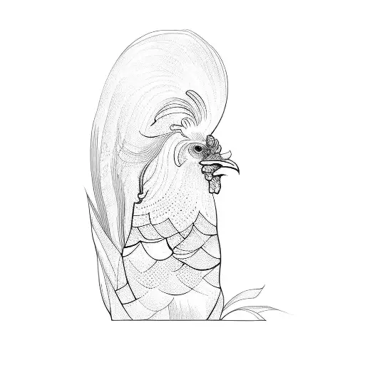 A Rooster Wearing A Crown