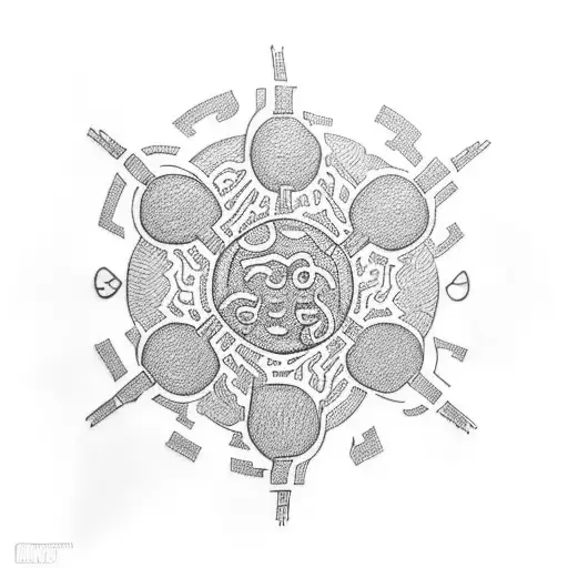 Create A Tattoo In Keith Haring Style Where 6 Humans Form A Circle Hand In Hand