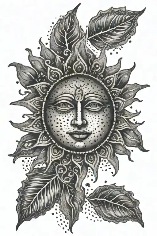 Sun Face Psychedelic
