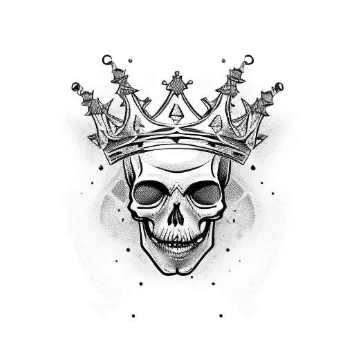 Queen Skull With Crown