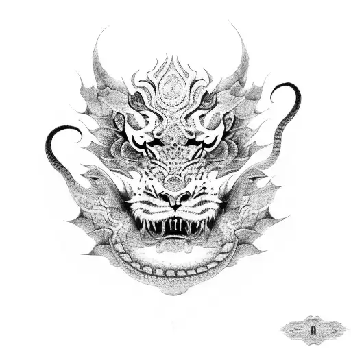 Dragon Lion Snake Tiger