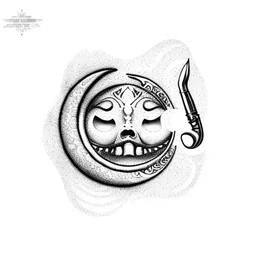 A Dental Tool Transformed Into A Magical Wand Under A Crescent Moon