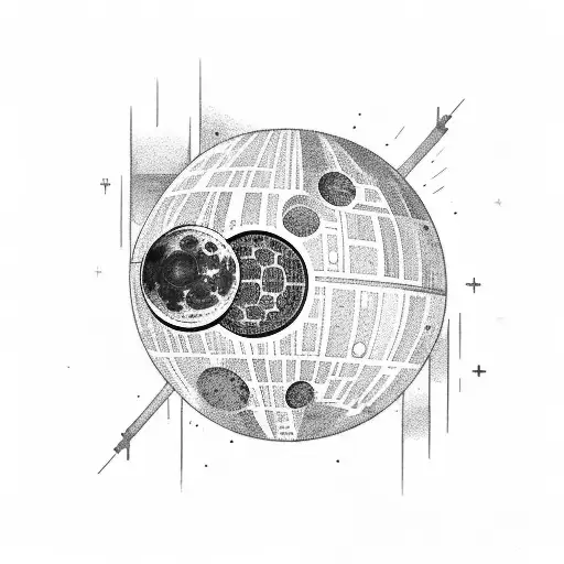 Moon Faces But Its The Death Star