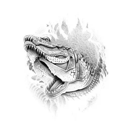 Tiger Kill Crocodile