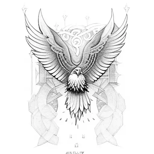 Eagle And Triquetra