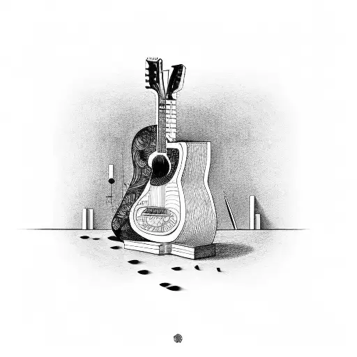 Guitar With Piano Notes