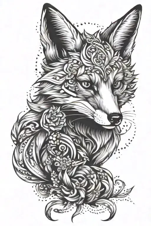 Fox With 9 Tails Seen From Up