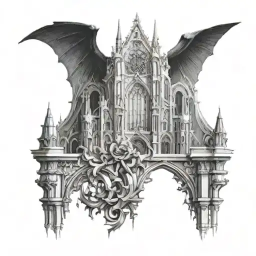 Gothic Architecture For The Female Shoulder