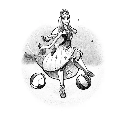 A Disney Princess Playing Volleyball With Her Animal Friends