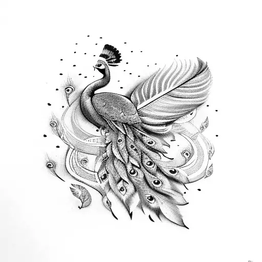 Navami With One Peacock Feather