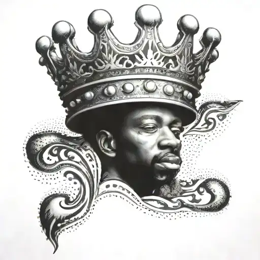 An Intricate Tattoo Dayelon Sincere Eggleston With A Crown Hanging