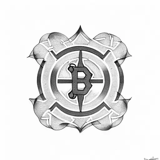 Boston Bruins Logo And Irish Clover