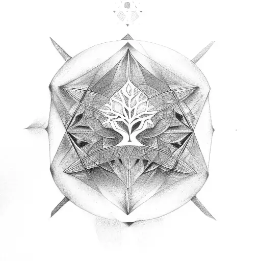 Sacred Geometry With Tree