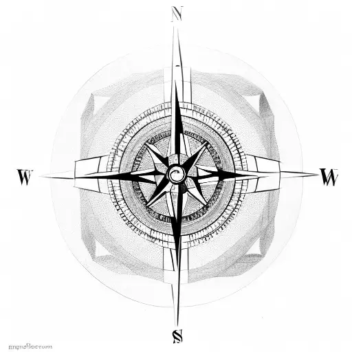 A Compass Intertwined With Circuitry Lines Representing The Journey Of Technology