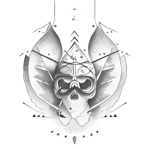 Nature With Tress And Motorcycle