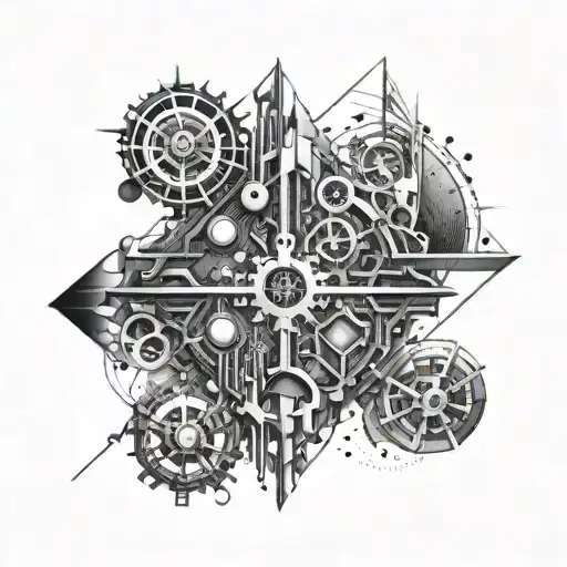 An Abstract Design Incorporating Elements Of It Engineering And Technology