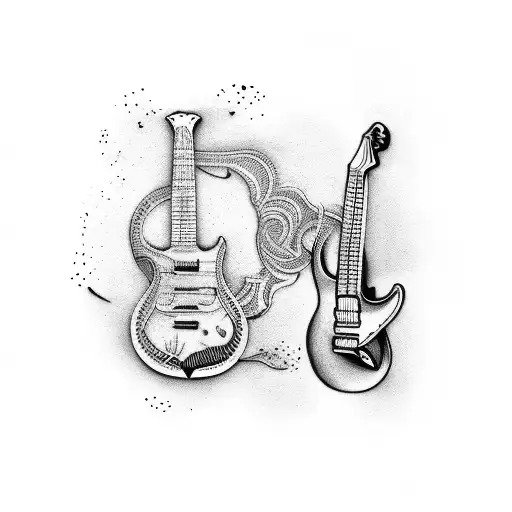 Guitar In Holycroos Shape