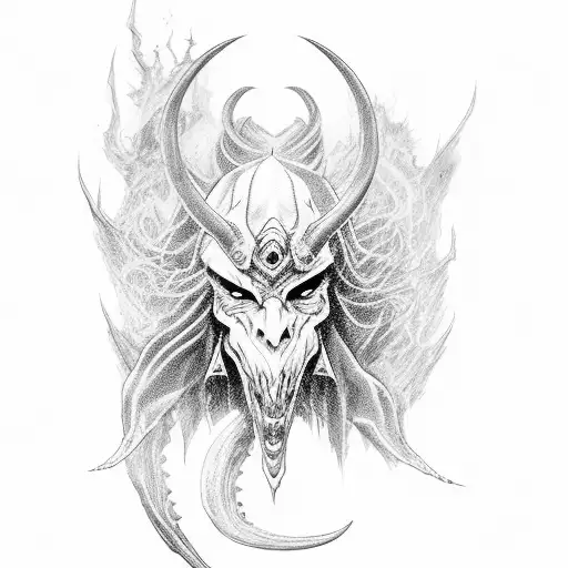 Demon Riding On A Black Horse Out Of Hell