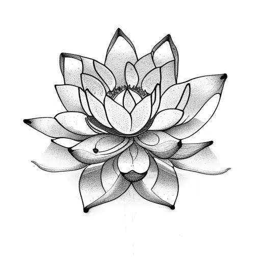 A Lotus Flower Blooming From A Small Seed