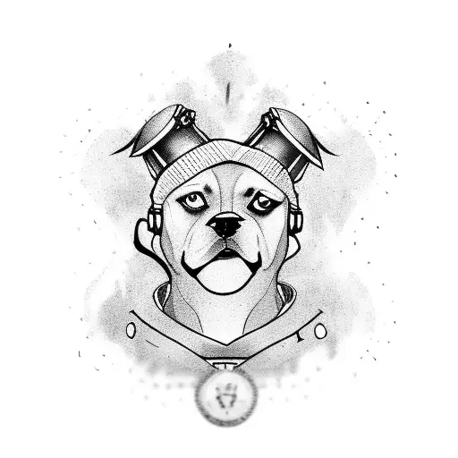 A Reggae-inspired Soccer Player With A Dog On Their Shoulder