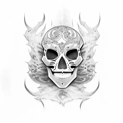 Skull With Omi Mask