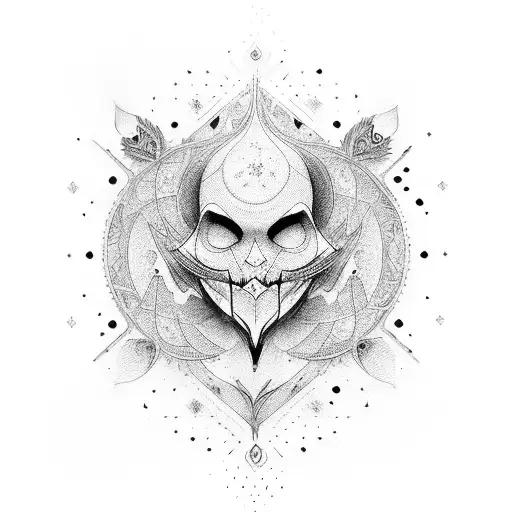 Screamin Face Arabic Calliograph