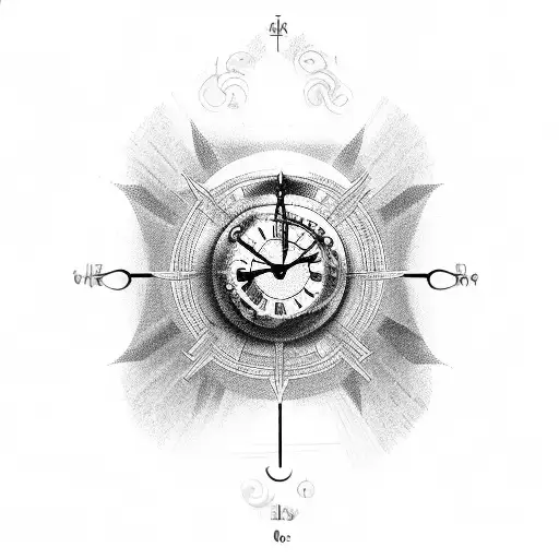 A Clock Mechanism Integrated Into A Depiction Of Jesus Christ