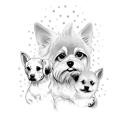 A Dog Breeder Surrounded By A Pack Of Dogs In A Forest