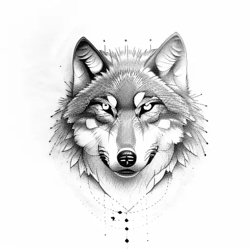 Wolf Eyes Inside One Wing Forearm