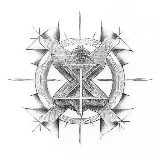 Christian Cross And Gods