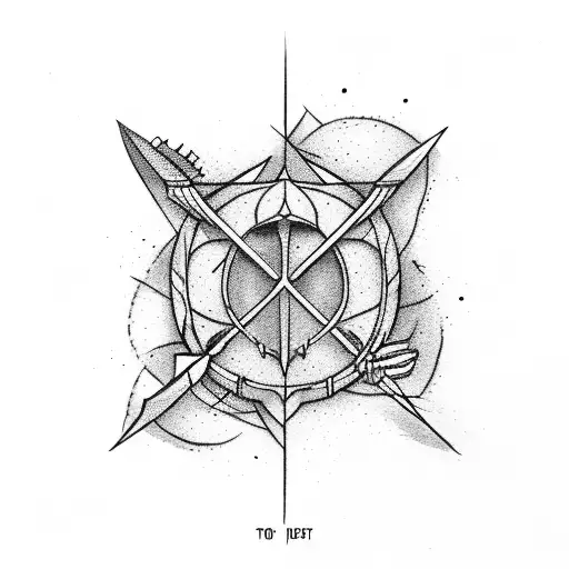 Arrow Split In Two Parts