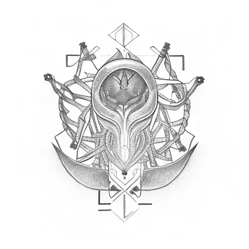 A Psychologist's Symbol Integrated With Electrical Circuitry