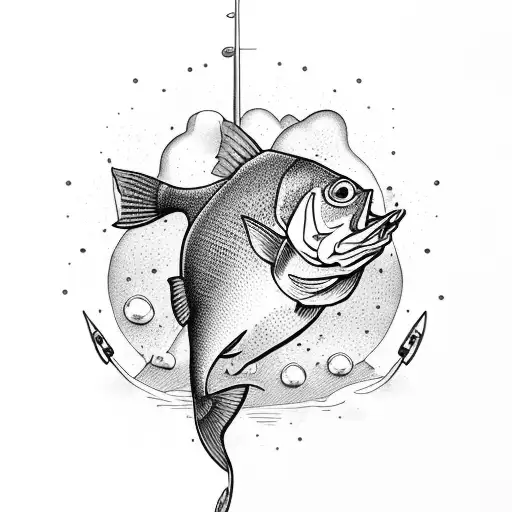 A Playful Design Featuring Your Daughter And A Fishing Element