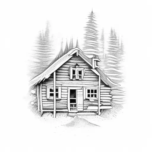 Small Chalet Inside A Forest