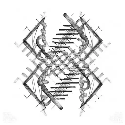 Piano Keys Double Helix Dna