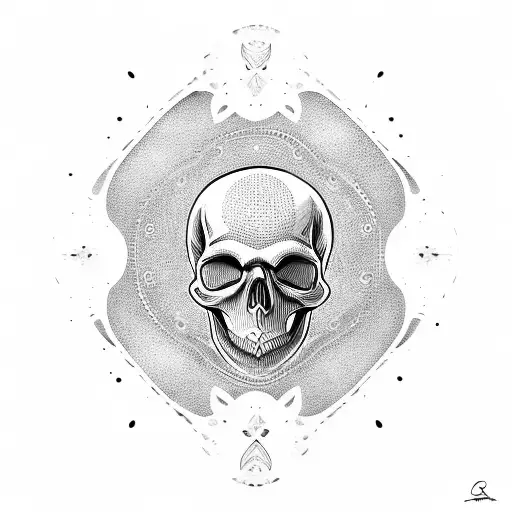 Skull With Surfboard's