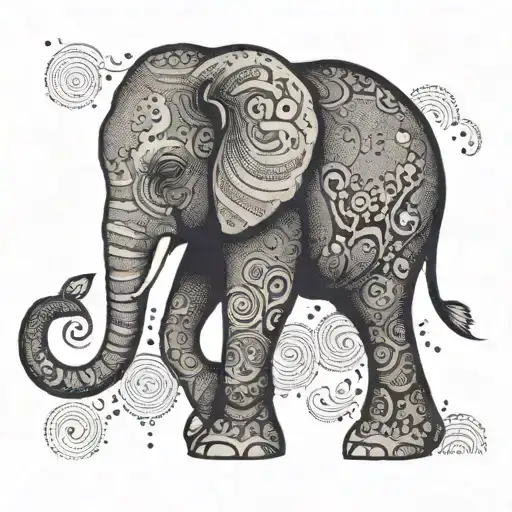 Word 'Okaukuejo' In Elephant Shape Made