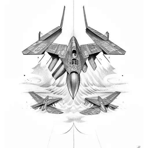 Future Fighter Jet Long Wing