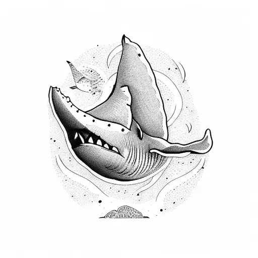 A Whale Jumping Over A Mountain Range