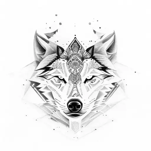 White And Black Wolves