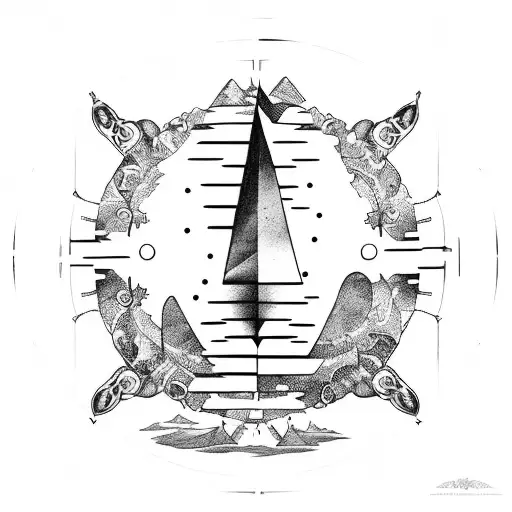 Big Bear Contellation With Compass