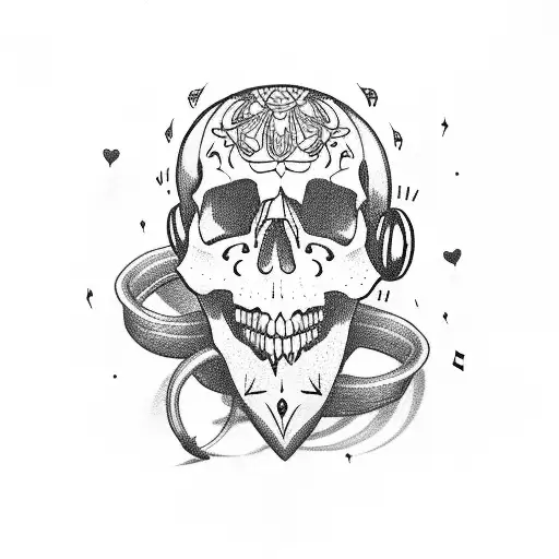 Skull Dancing With Music