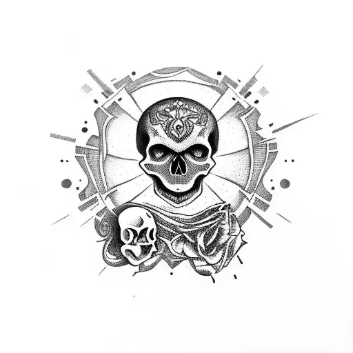 Skull Full Body Dancing With Music