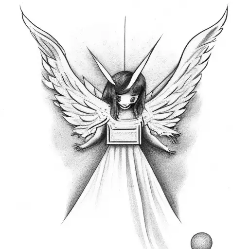 Angel Trying To Catch A Falling Demon